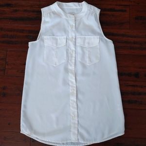 Jcrew sleeveless button down